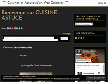 Tablet Screenshot of cuisine-astuce.com